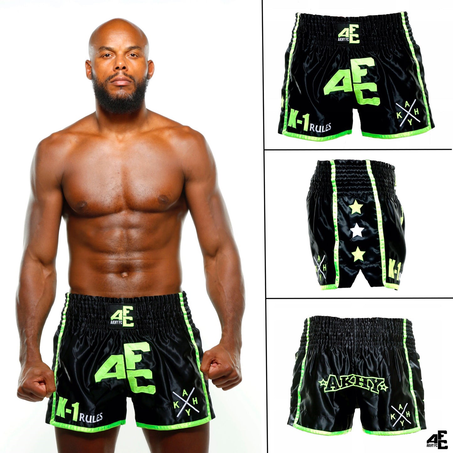 SHORT MMA BLACK&GREEN