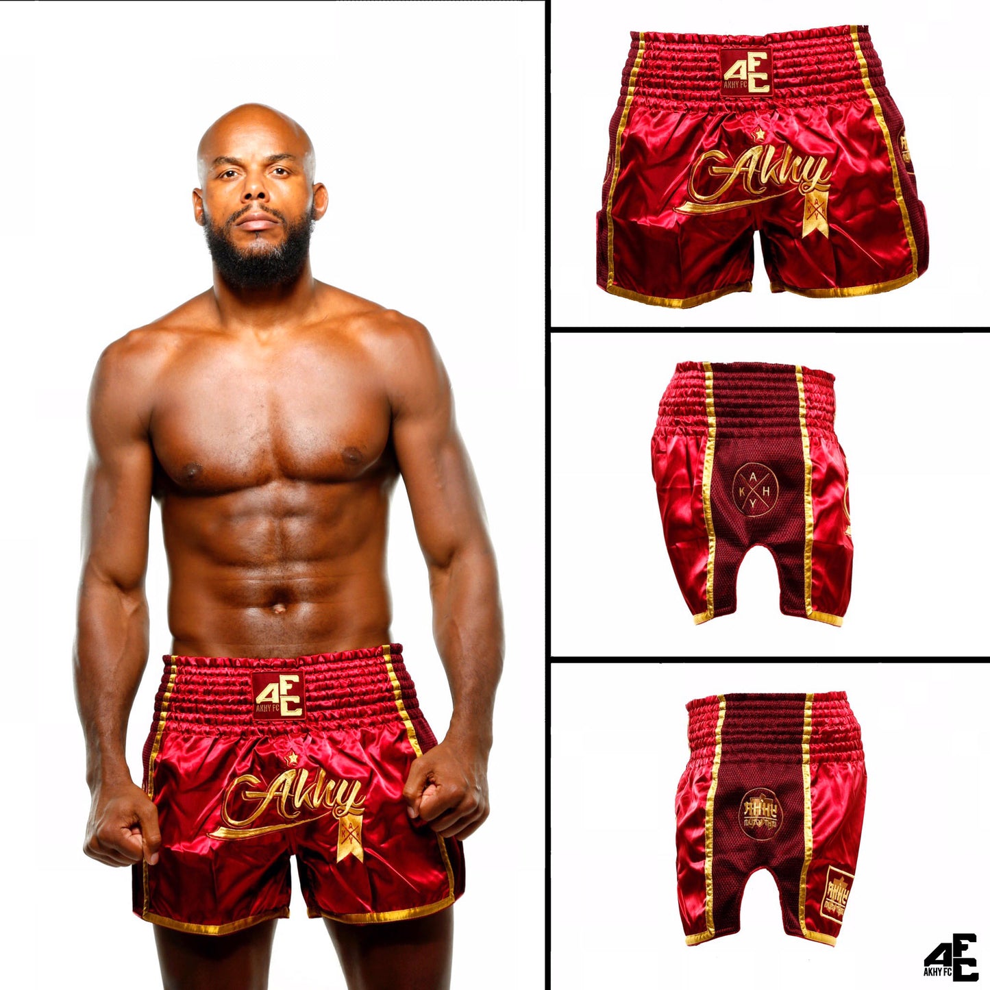 SHORT MMA RED&GOLD