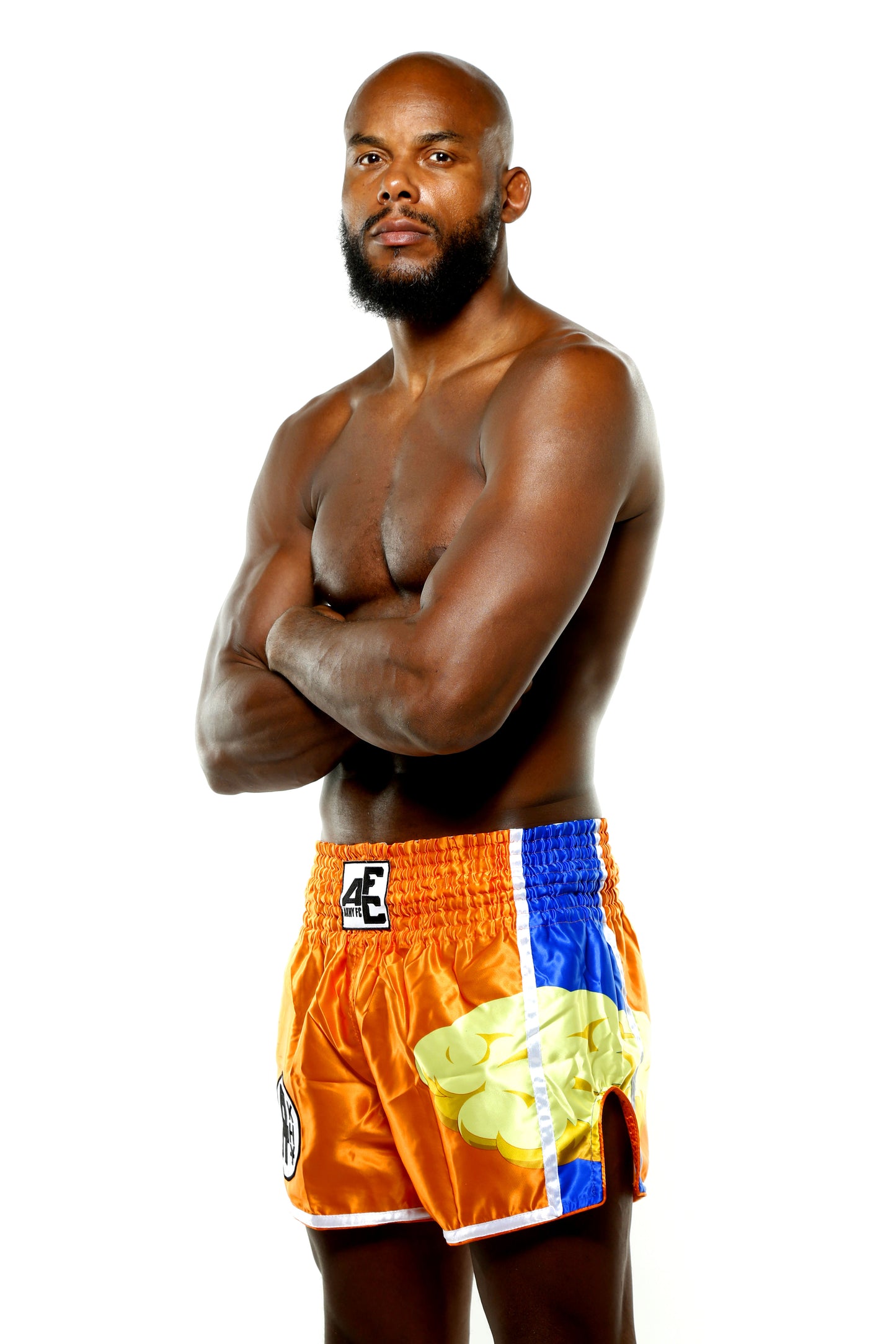 SHORT DE MMA ORANGE&BLUE