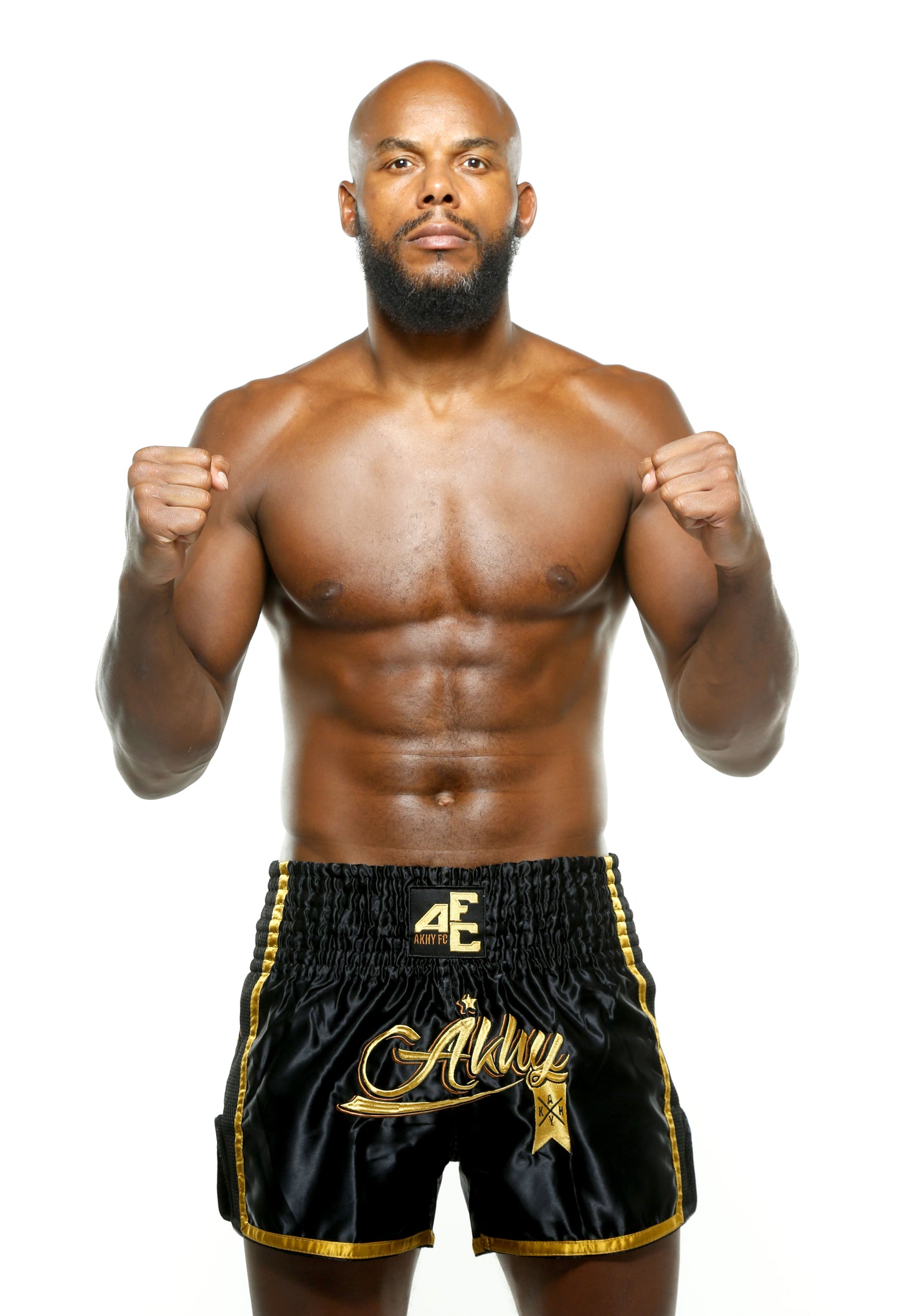 BLACK&GOLD MMA SHORTS