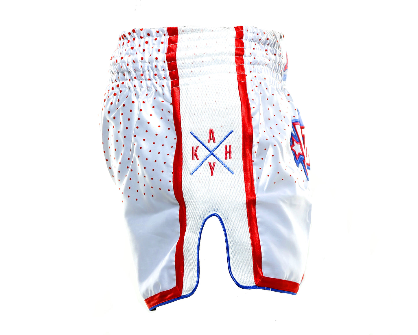 SHORT MMA WHITE&RED