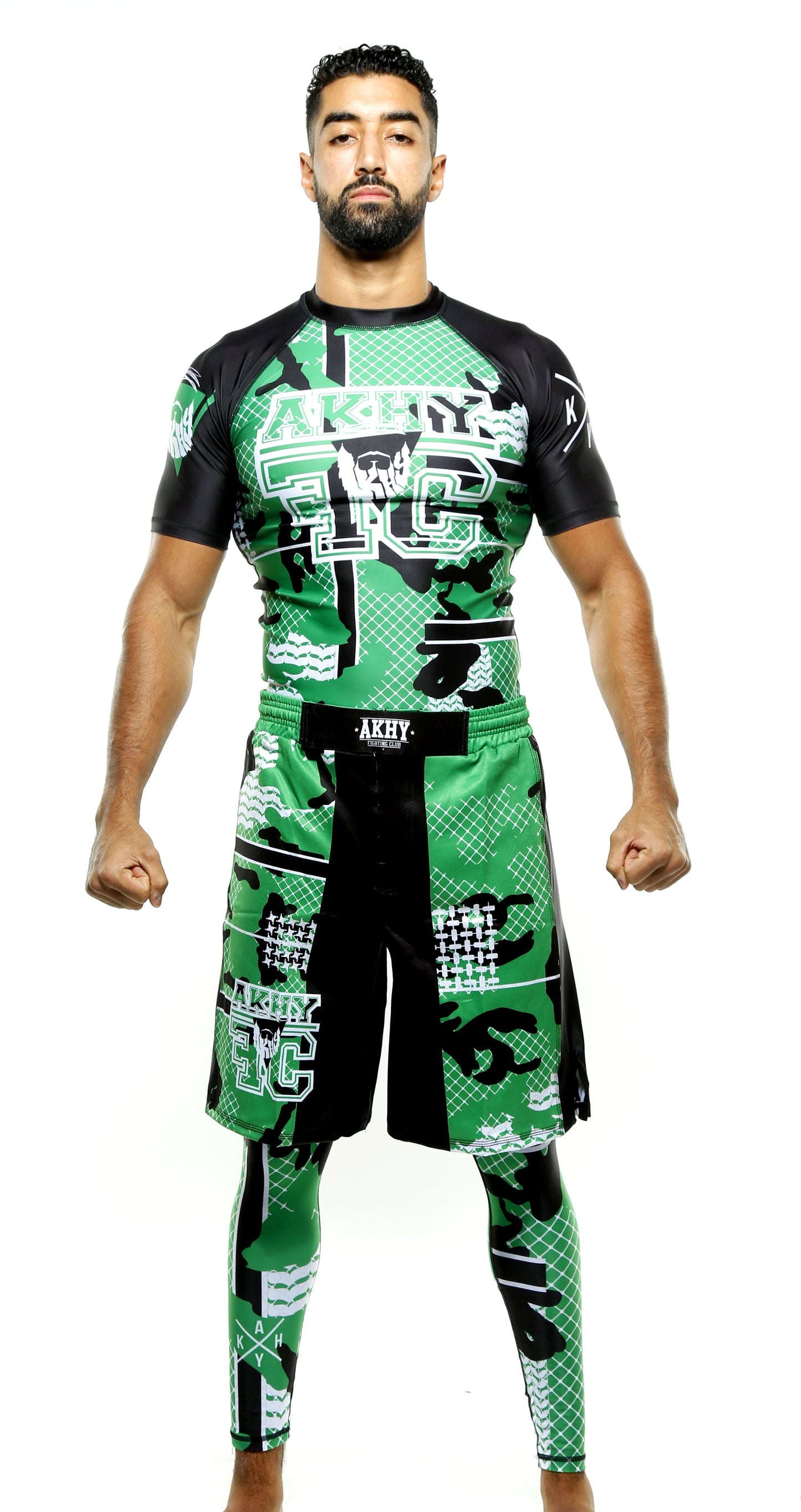 SHORT SLEEVE RASHGUARD GREEN