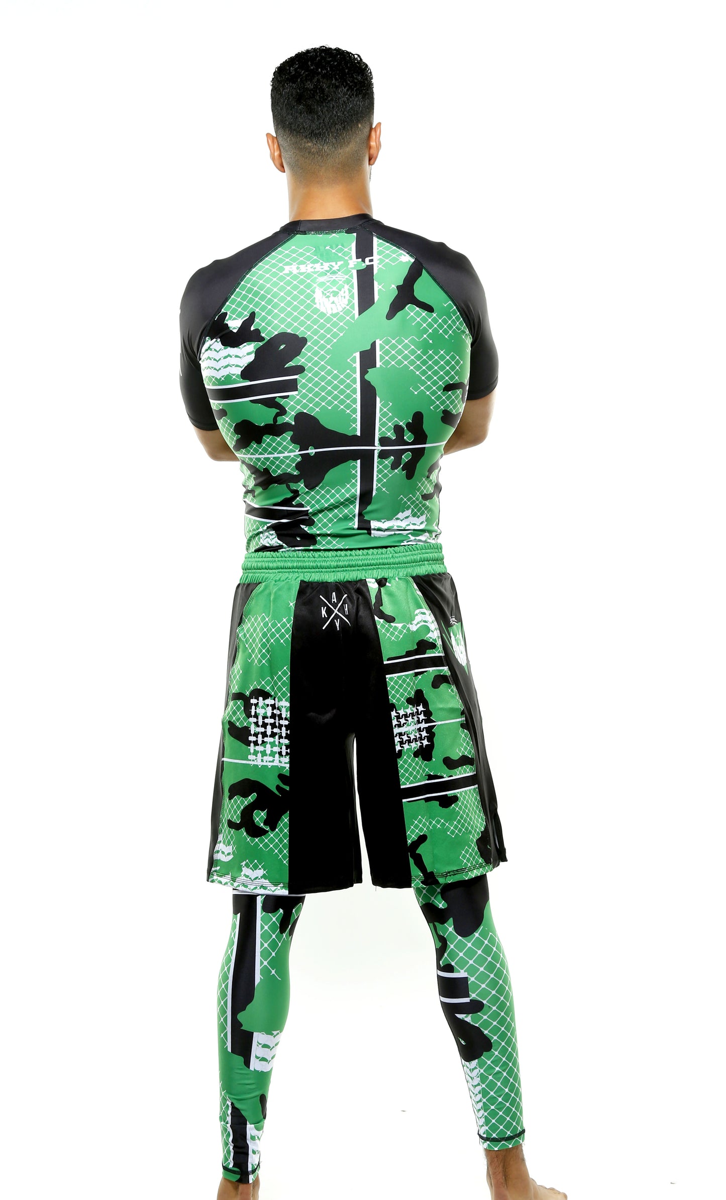 SHORT SLEEVE RASHGUARD GREEN