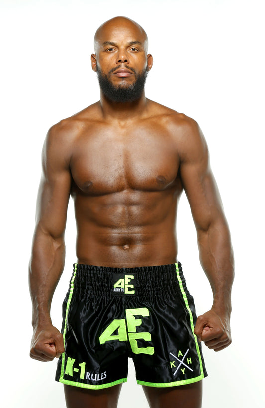 SHORT MMA BLACK&GREEN